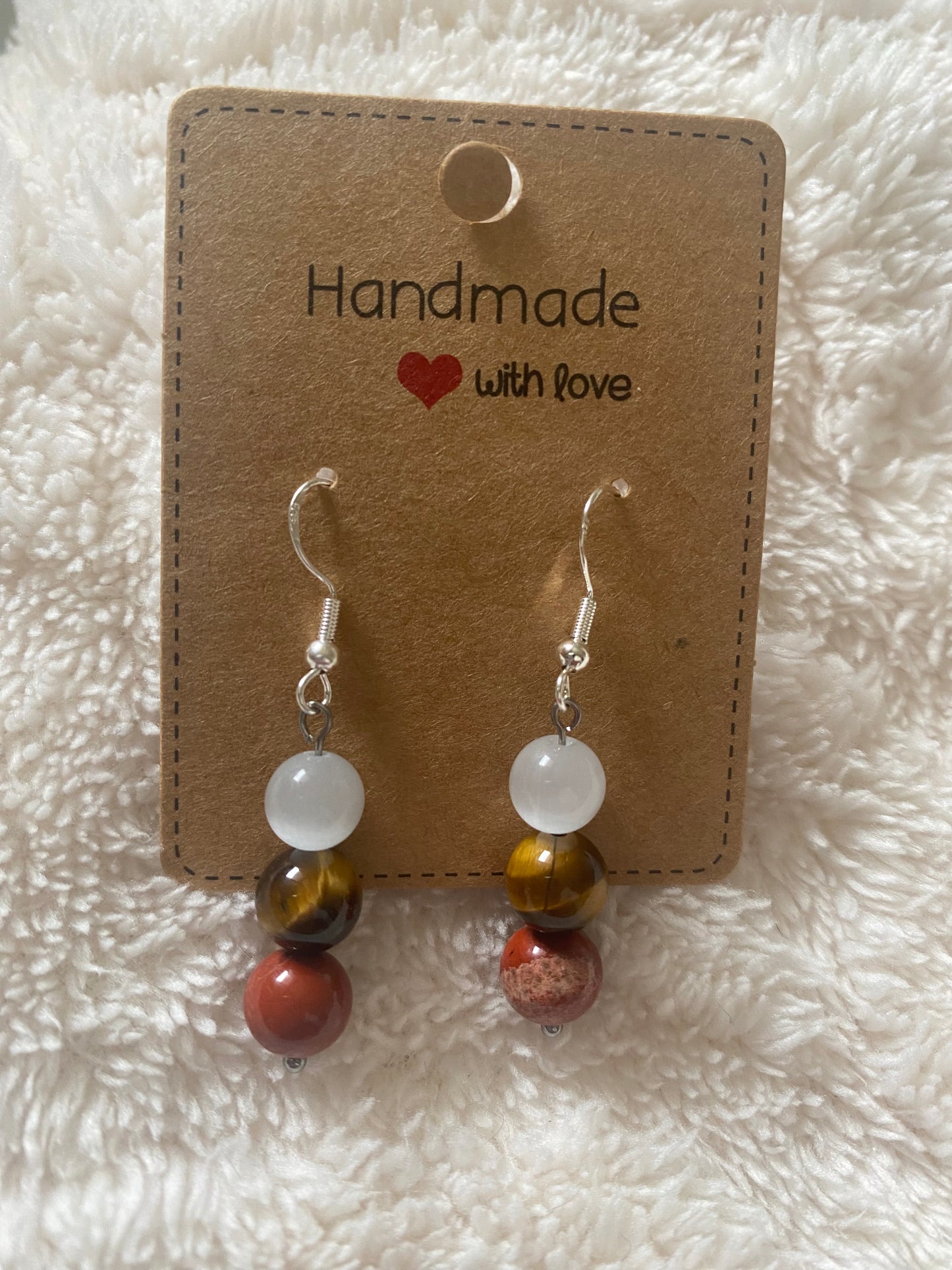 Boucles d’Oreilles Shamballa – Perles de 8mm