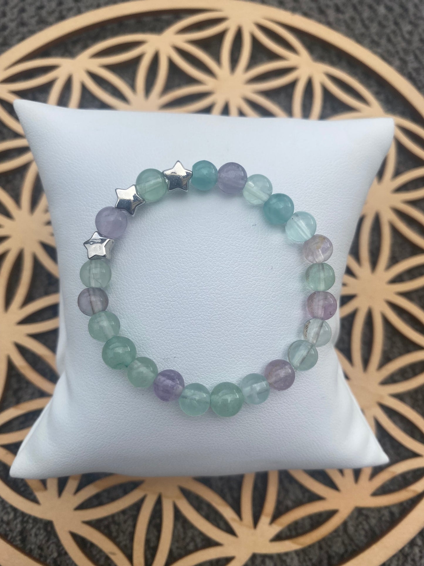 Bracelet Enfant Fluorite Arc-en-Ciel – Clarté et Concentration