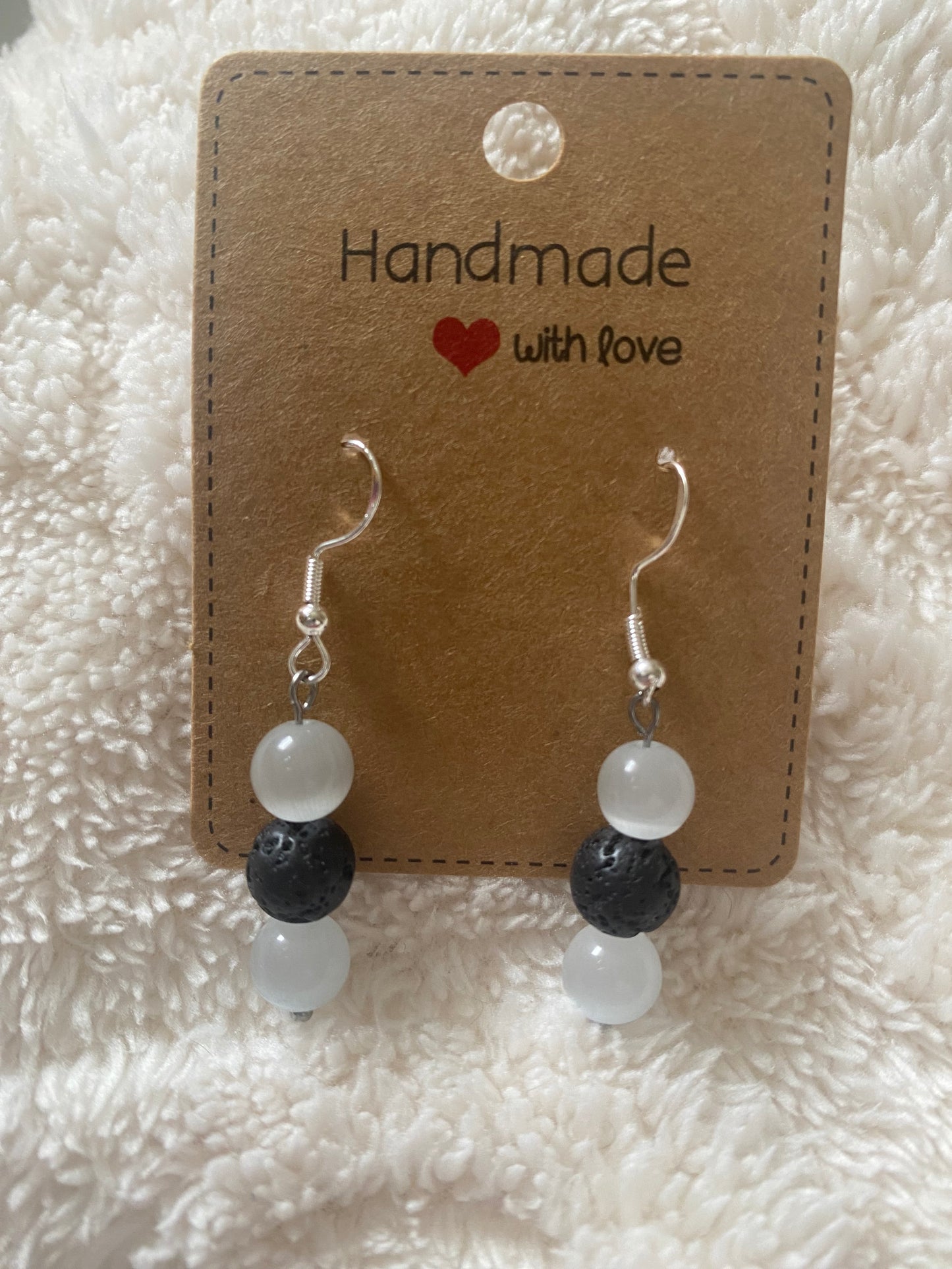 Boucles d’Oreilles Shamballa – Perles de 8mm