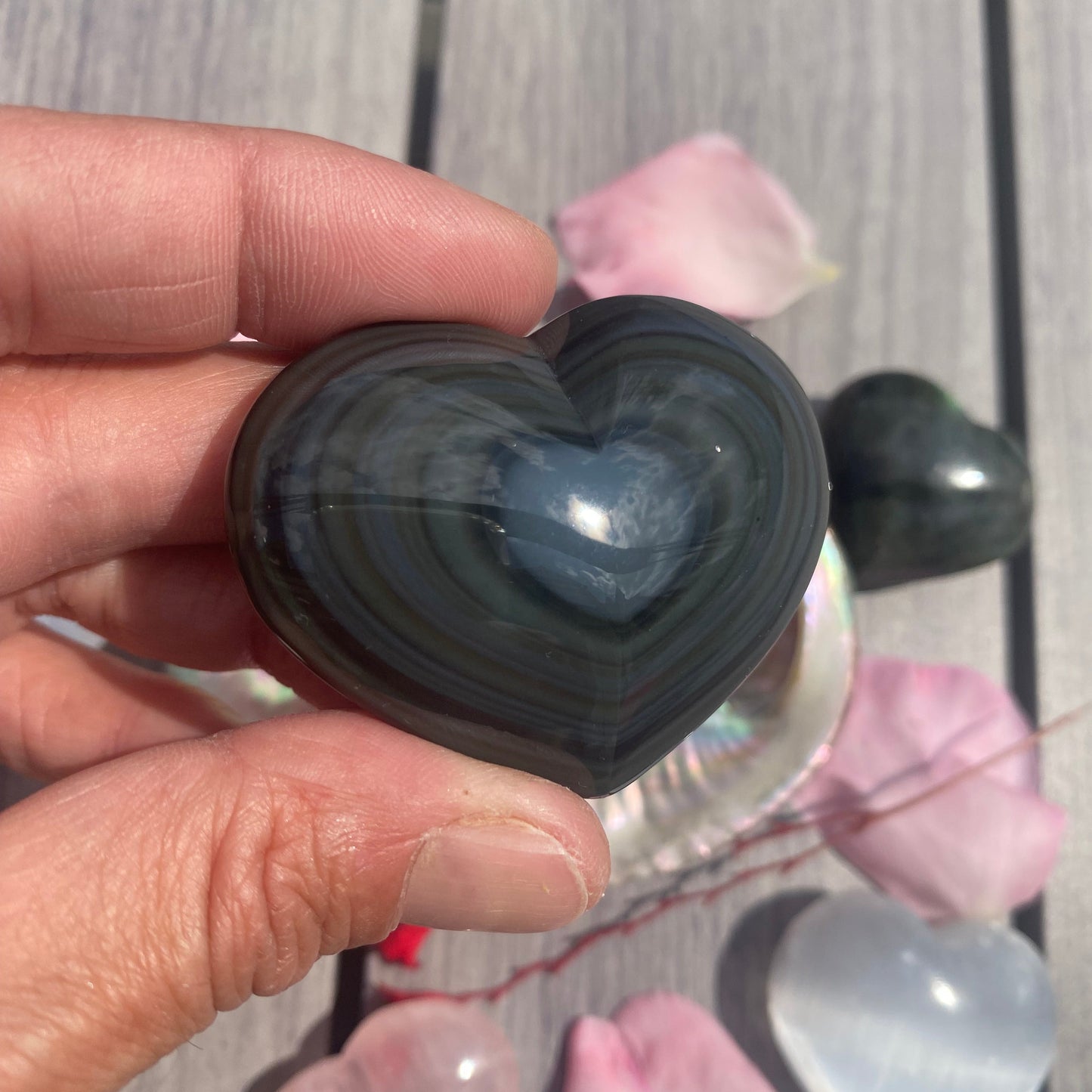 Coeur en Obsidienne Oeil Céleste
