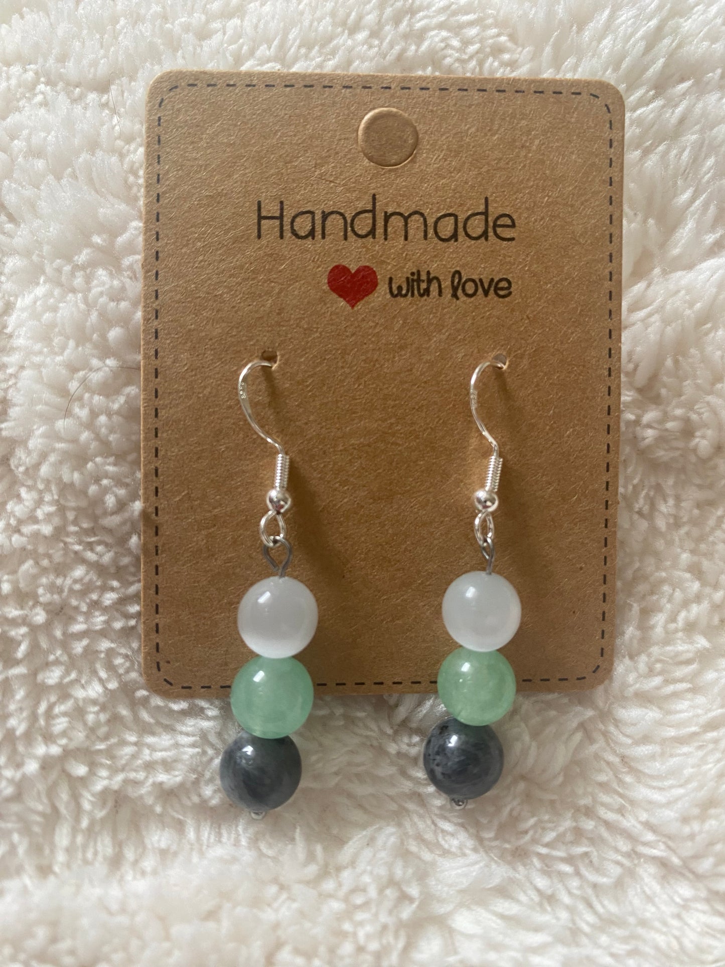 Boucles d’Oreilles Shamballa – Perles de 8mm