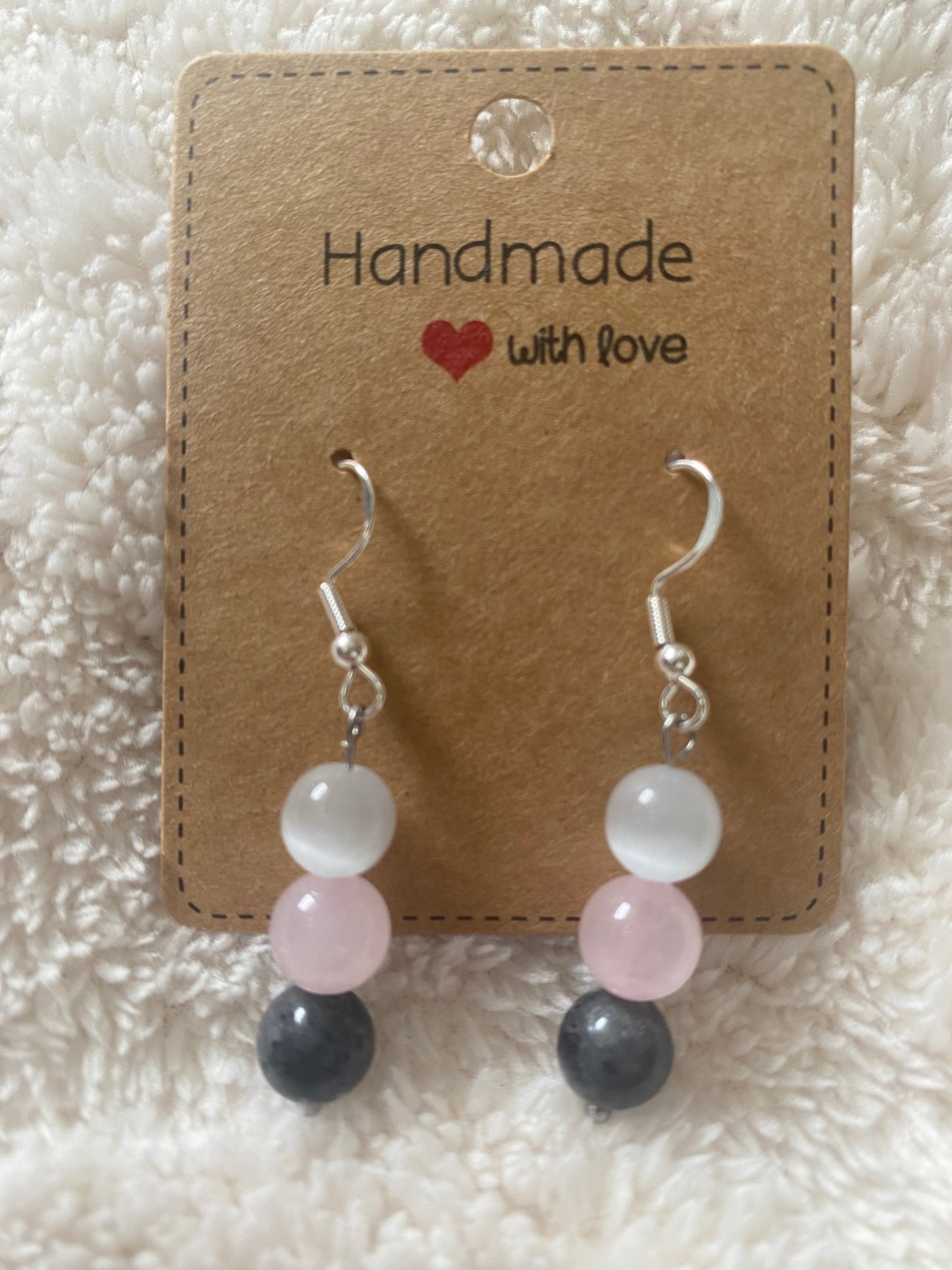 Boucles d’Oreilles Shamballa – Perles de 8mm