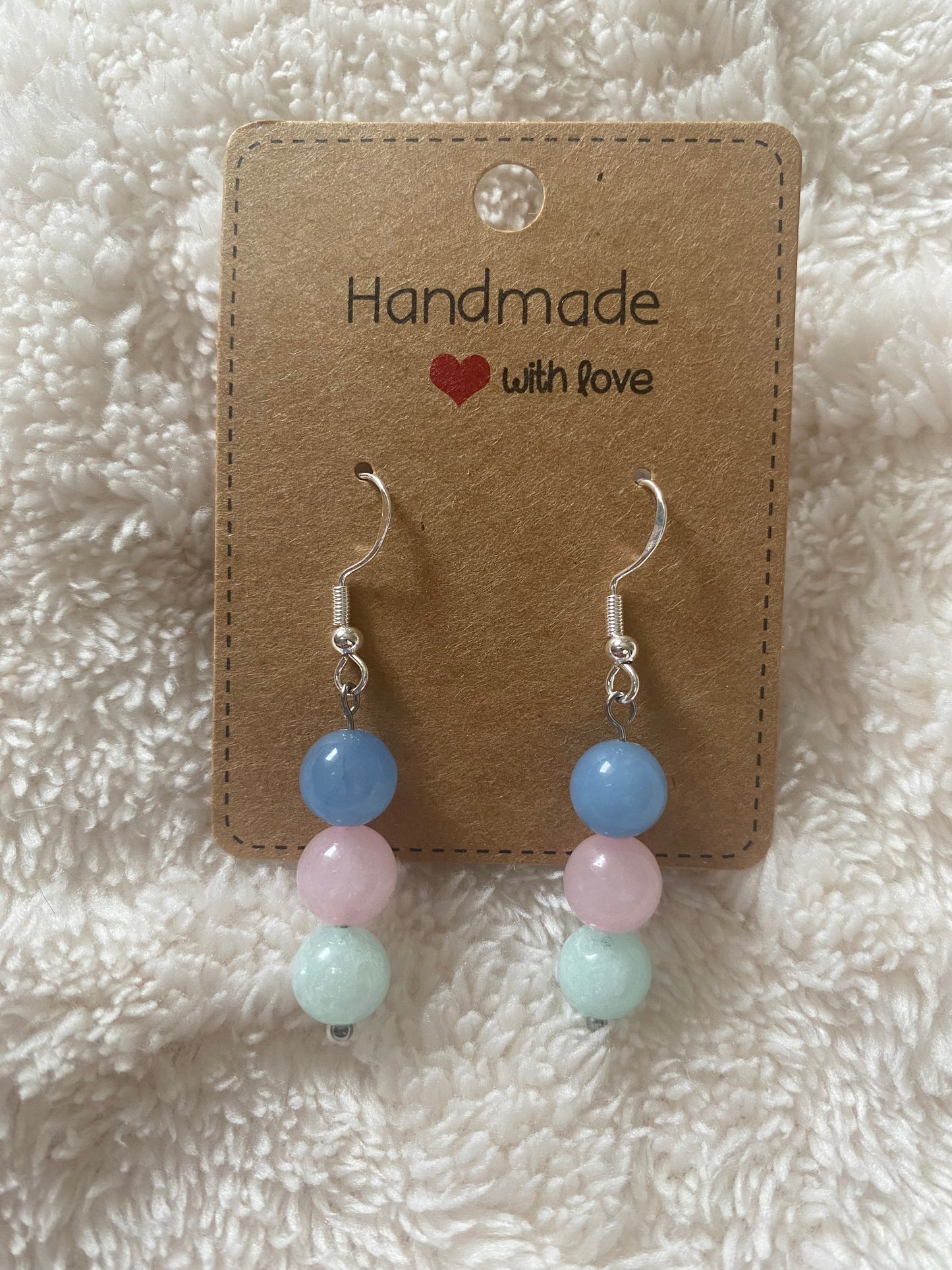 Boucles d’Oreilles Shamballa – Perles de 8mm