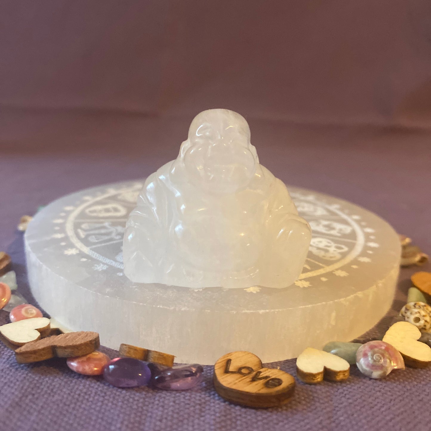 petit bouddha en cristal de roche