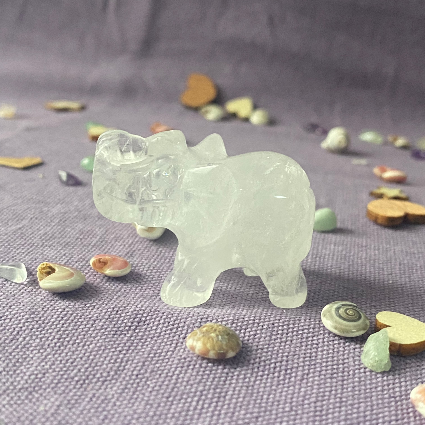 petit éléphant en cristal de roche