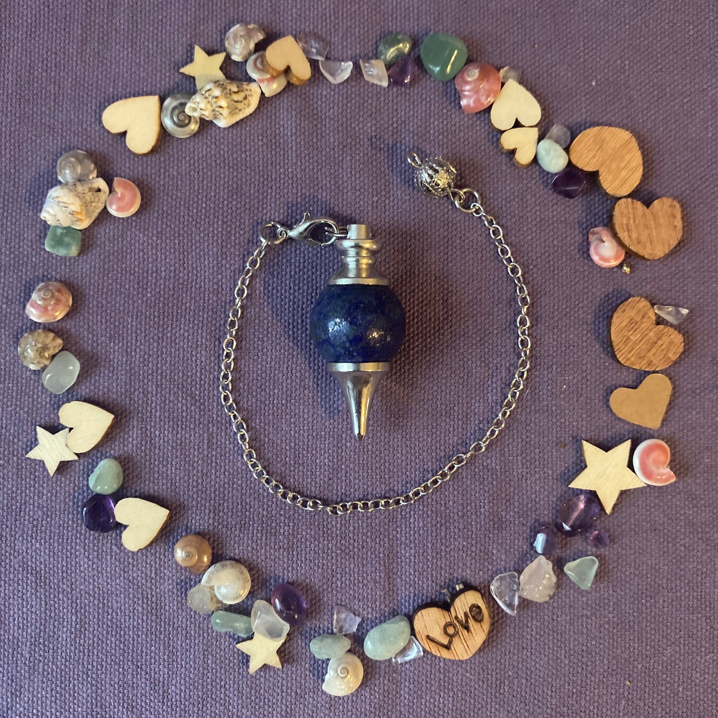 pendule divinatoire Séphoroton en lapis lazuli