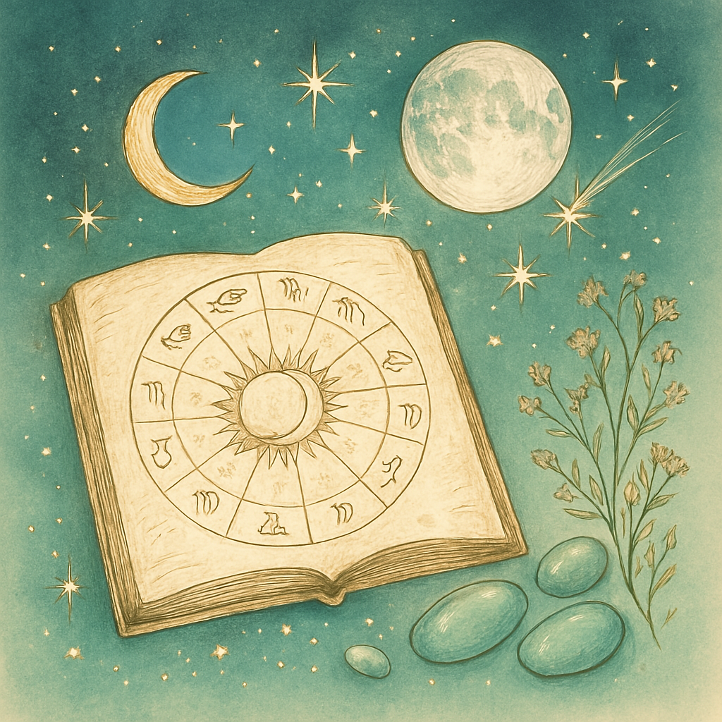 Illustration du Profil Étoilé, lecture énergétique de naissance par MaryB