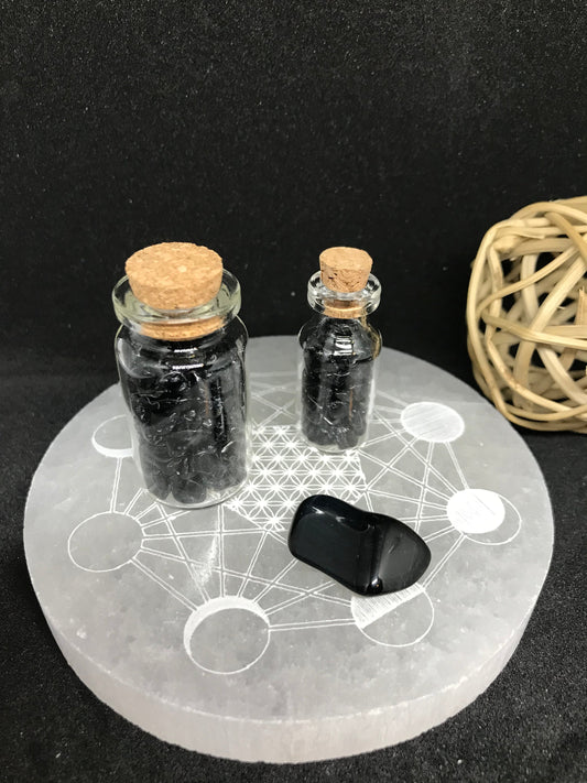 Pierre naturelle Obsidienne Noire
