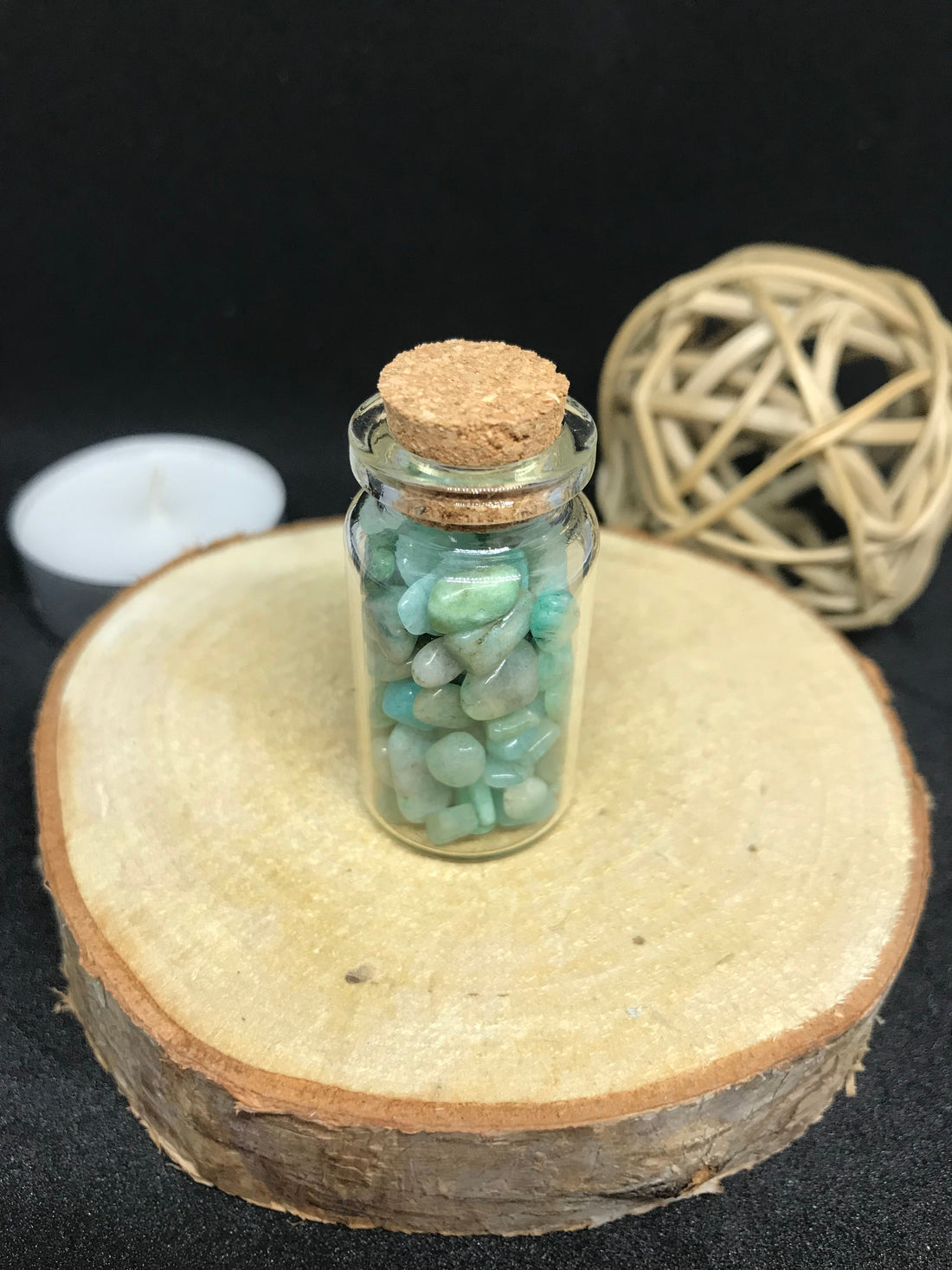 Pierre naturelle Amazonite bleu-vert