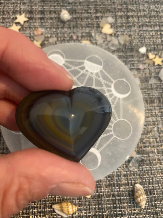 Pierre naturelle Obsidienne Œil Céleste