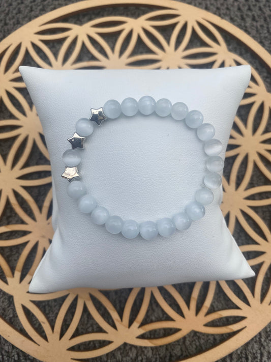 Bracelet Enfant Sélénite – Protection et Lumière