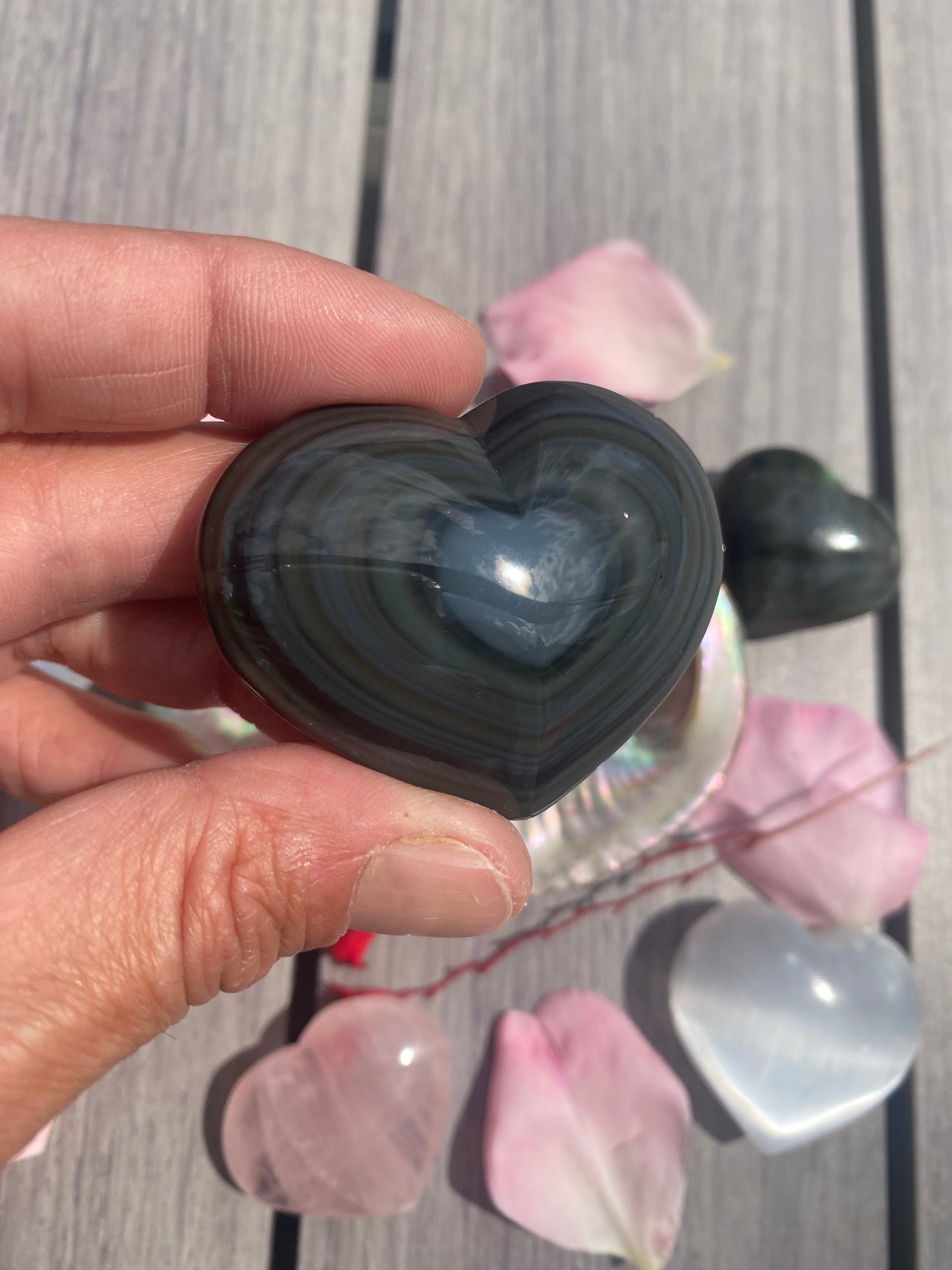 Coeur en Obsidienne Oeil Céleste