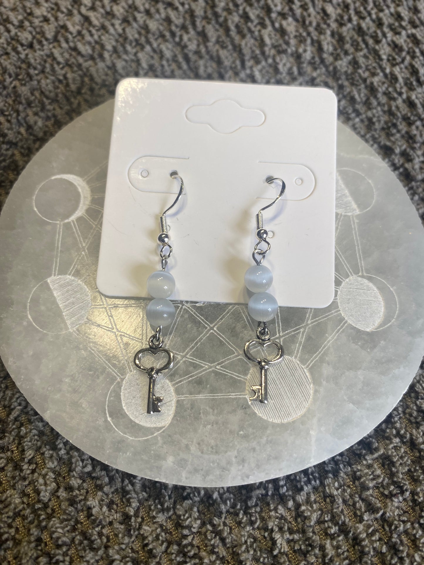 Boucles d’Oreilles - Perles et Clé
