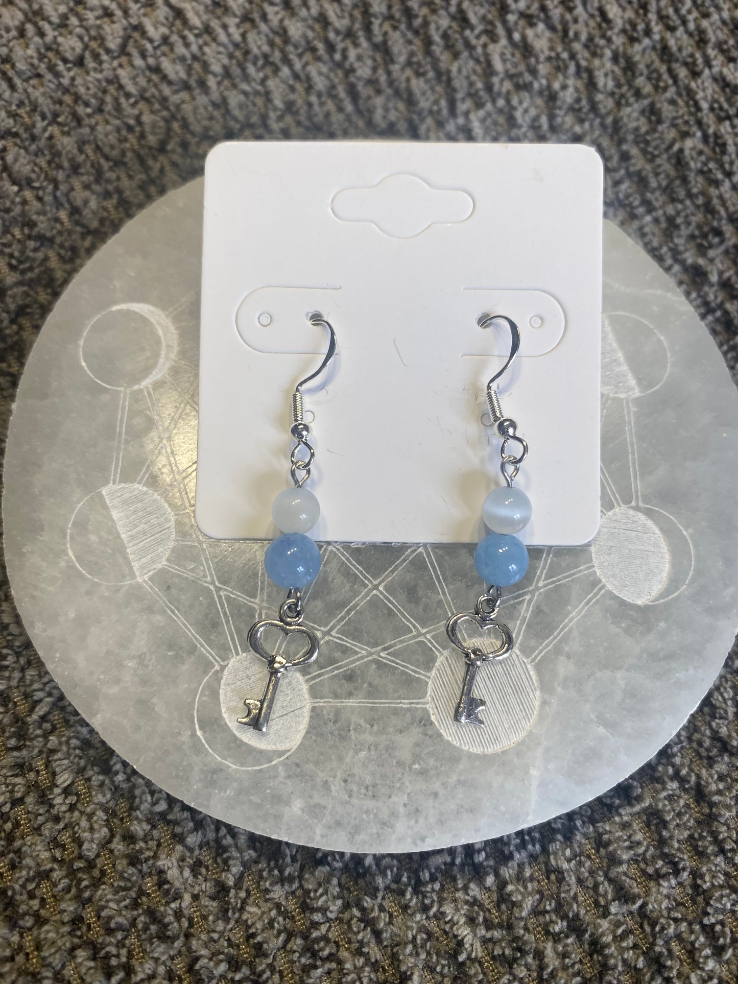Boucles d’Oreilles - Perles et Clé