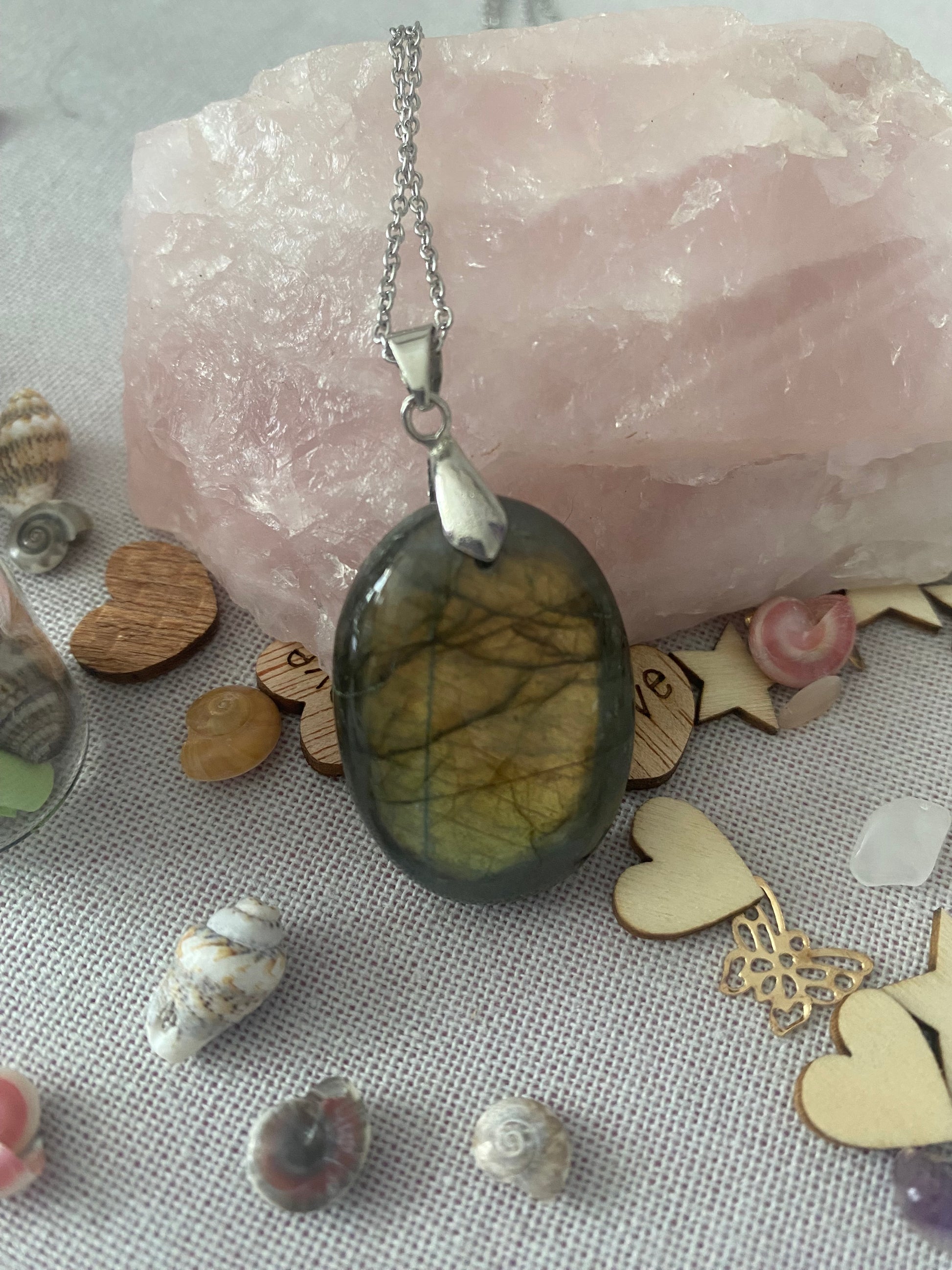 pendentif en labradorite